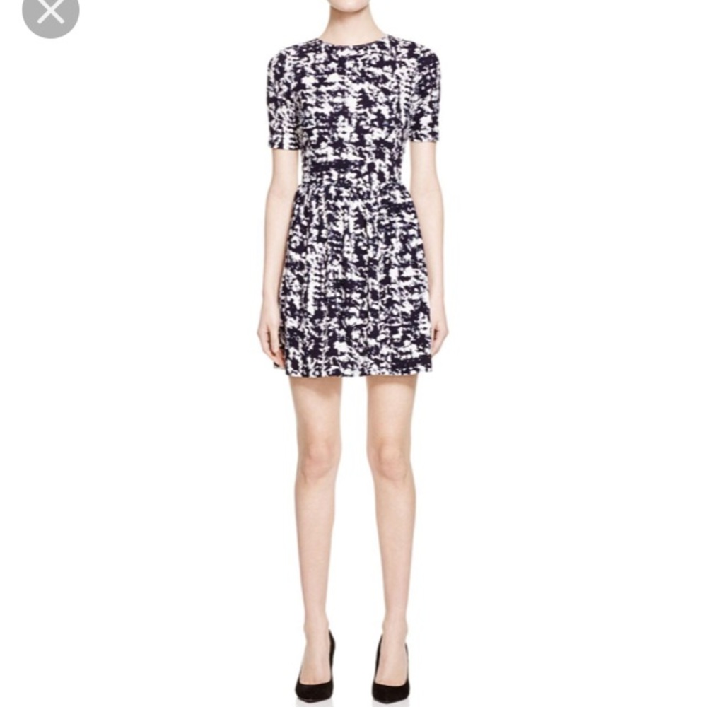 Aqua Inkblot Dress